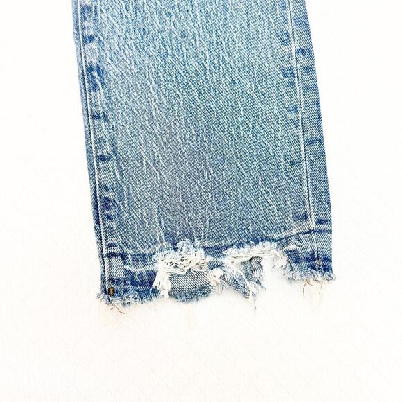 Madewell The High-Rise Slim Boyjean Raw Hem Denim Jeans Size 28 - Picture 9 of 10